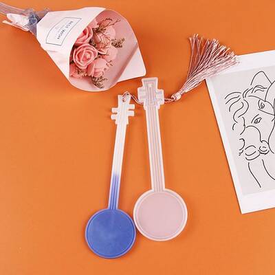 DIY Round Moon Lute Bookmark Silicone Molds