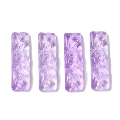 Baking Paint Glass Pendants