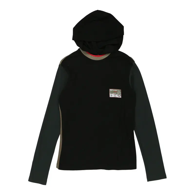Snow Dolce & Gabbana Hoodie - Small Black Cotton Blend | Size: small