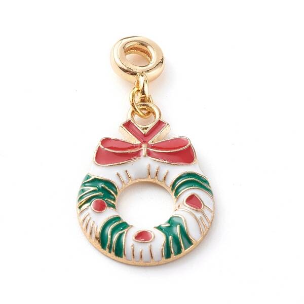 Christmas Alloy Enamel Pendants