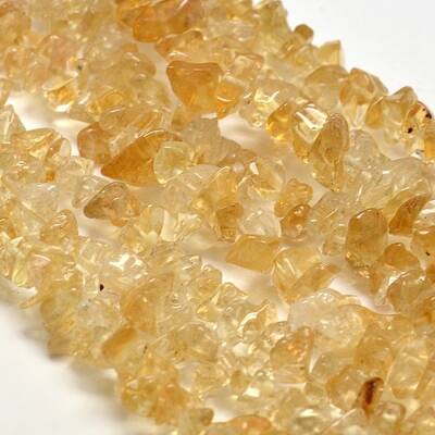 Chip Natural Citrine Beads Strands