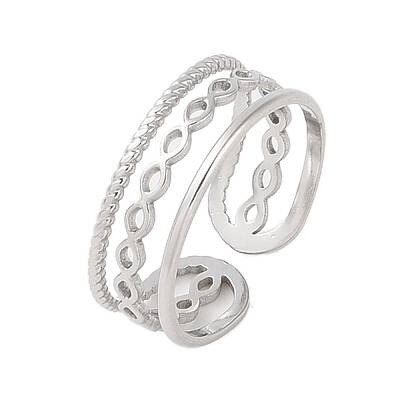 Non-Tarnish 304 Stainless Steel Open Cuff Ring