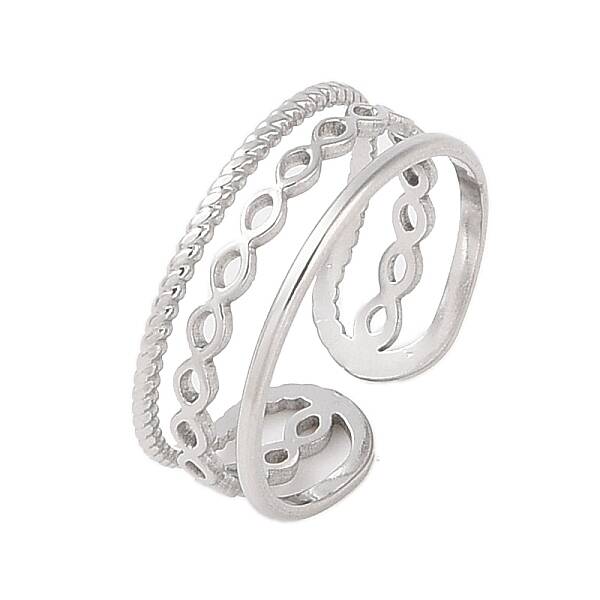 Non-Tarnish 304 Stainless Steel Open Cuff Ring