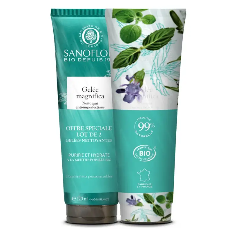 Sanoflora Magnifica Anti-Imperfection Cleansing Gel Bio 2x120ml