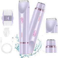 Bikini Trimmer for Women - 2 in 1 Electric Lady Pubic Hair Private Area Legs Arms Removal Personal Elecrtric Razor Shaver Rec...