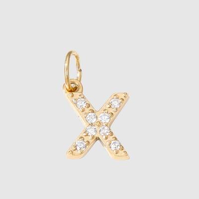 Stainless Steel Cubic Zirconia Pendants with Jump Rings