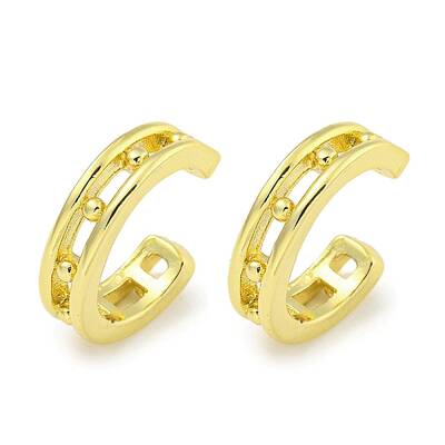Brass Cuff Earrings