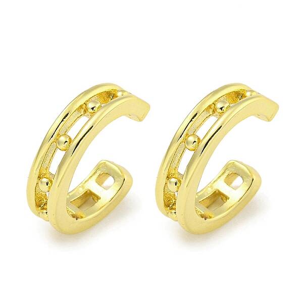 Brass Cuff Earrings