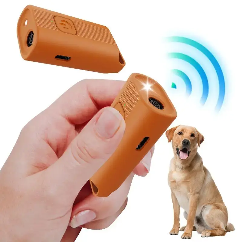 2 in 1 Dog Barking Deterrents, 1 Box Rechargeable Ultrasonic Anti-barking Deterrents, Pet Training Deterrents, Dog & Cat Acce...