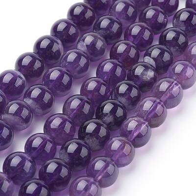 Natural Amethyst Beads Strands