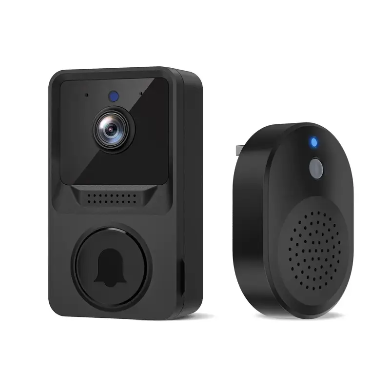 Fall Smart Wireless Video Doorbell Camera Security, 2.4G WiFi Video Doorbell Security Cameras with Two-Way Audio, Smart C...