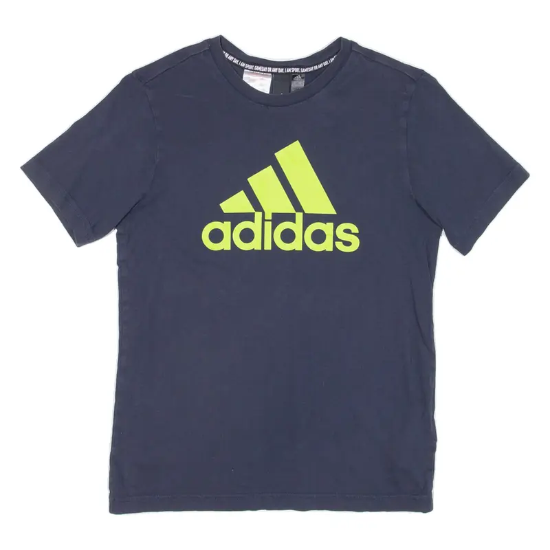 ADIDAS Boys T-Shirt Blue 11-12Y
