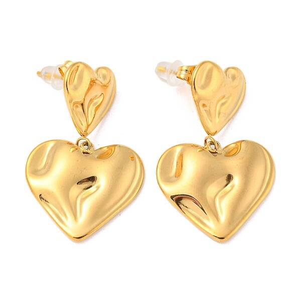 304 Stainless Steel Dangle Stud Earrings