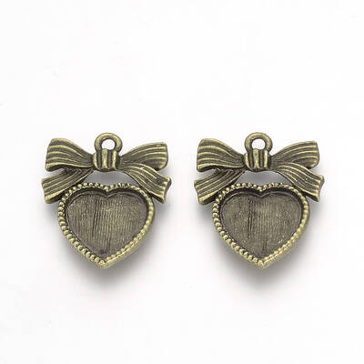 Tibetan Style Alloy Pendant Cabochon Settings