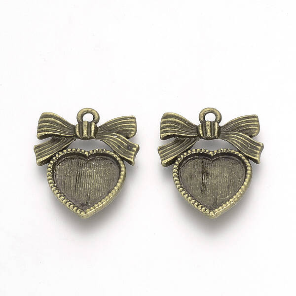 Tibetan Style Alloy Pendant Cabochon Settings