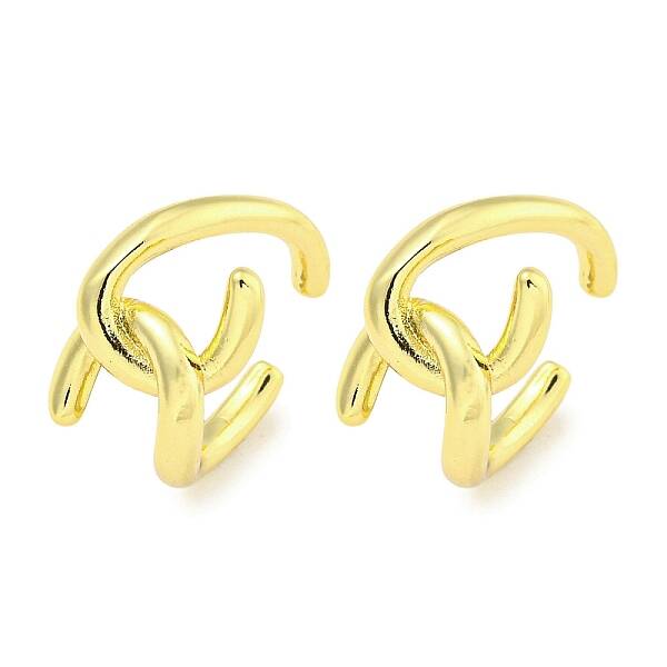 Brass Cuff Earrings