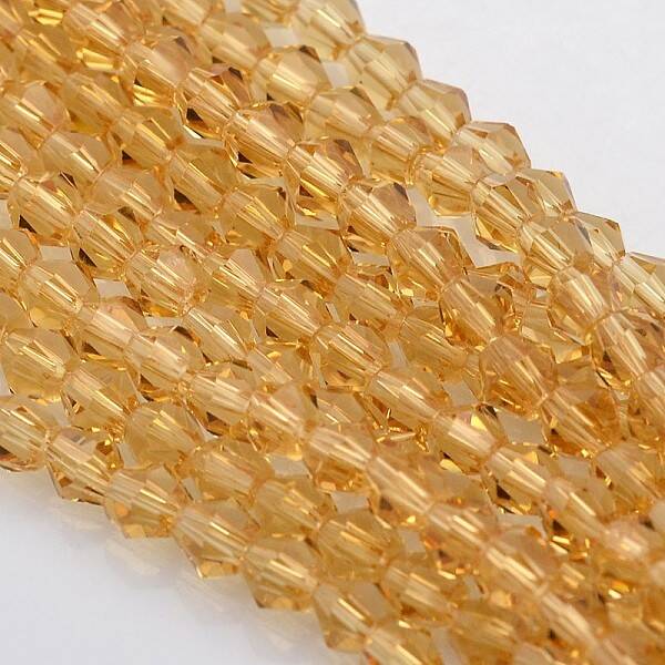 Bicone Glass Beads Strands