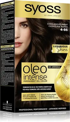 Syoss Oleo Intense permanent hair dye with oil color 4-86 Chocolate Brown