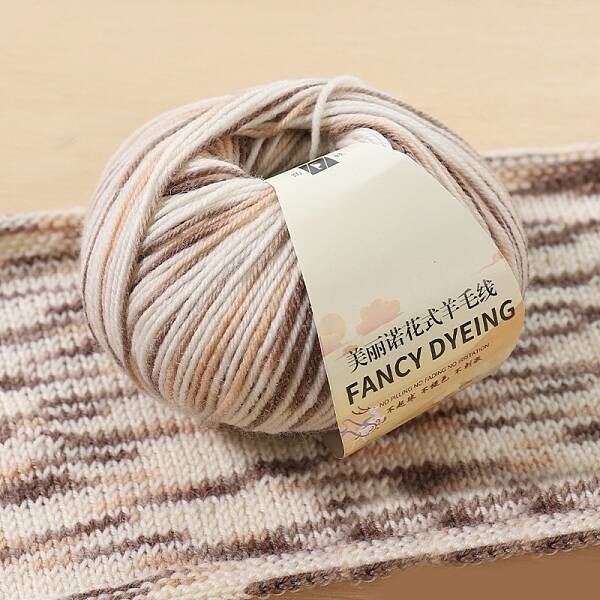 Wool Rainbow Segment Dyed Yarn