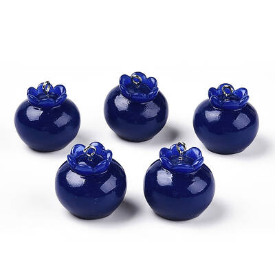 Opaque Resin Fruit Pendants