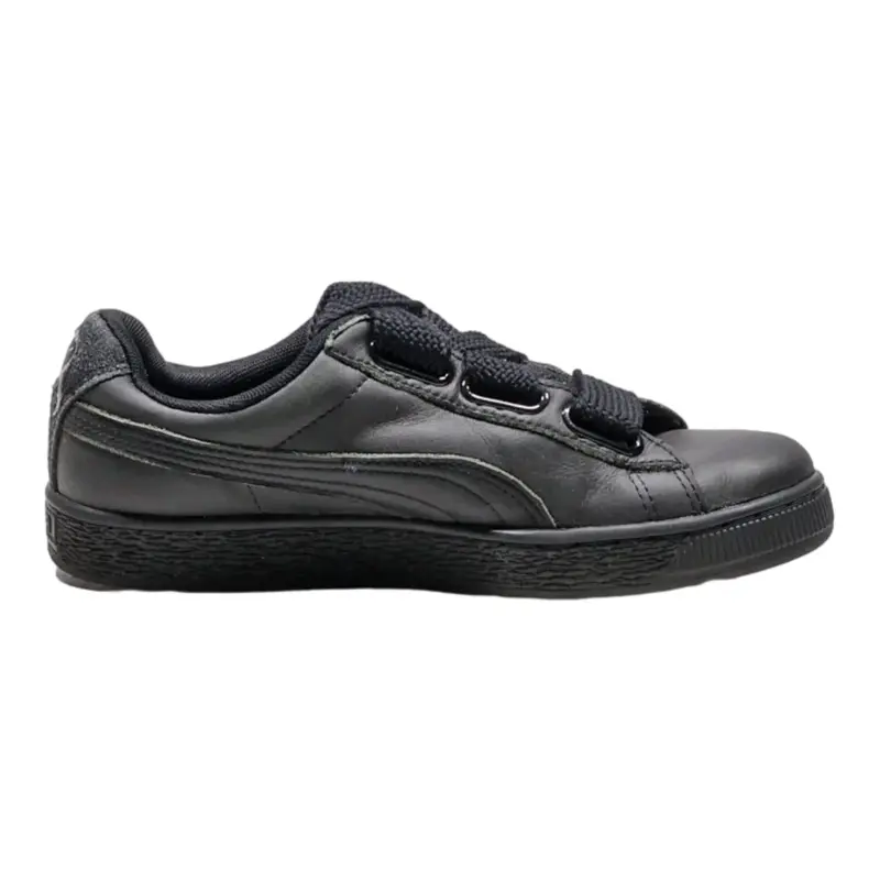 PUMA Sneaker Trainers Black Leather Womens UK 5