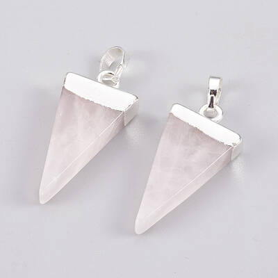 Natural Rose Quartz Pendants