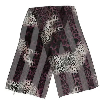 Unbranded Animal Print Scarf - No Size Purple Polyester