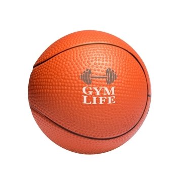 100 Promotional Basketball Shape Stress Ball - Polyurethane