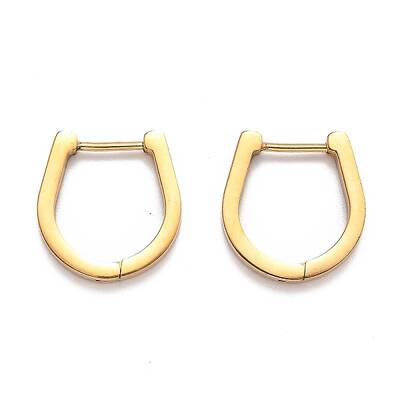 304 Stainless Steel Huggie Hoop Earrings