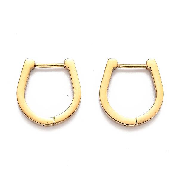 304 Stainless Steel Huggie Hoop Earrings