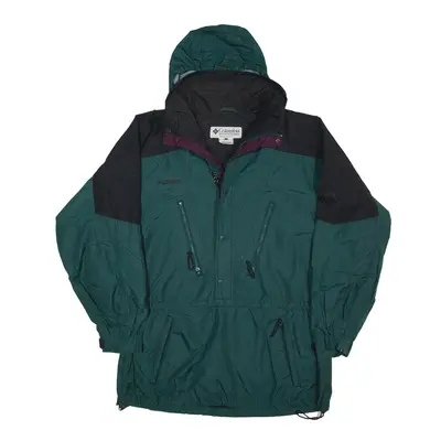 COLUMBIA Rain Jacket Green Mens L