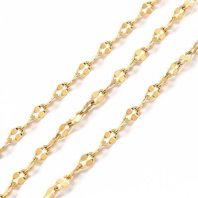 Ion Plating(IP) 304 Stainless Steel Dapped Chains