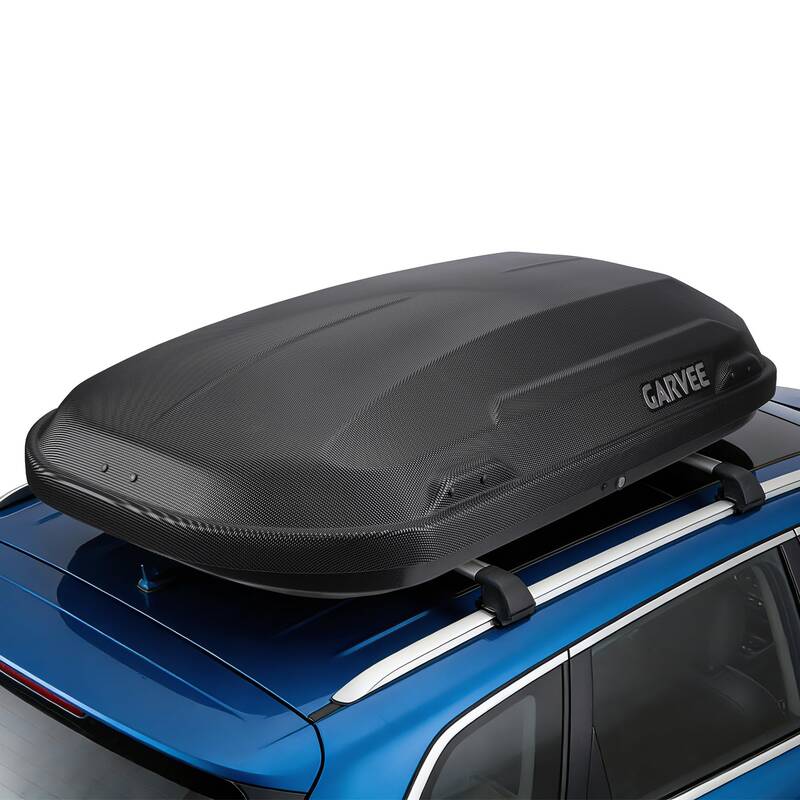 Garvee 11.5 Cu Ft Rooftop Cargo Box - Hard Shell Roof Carrier with Dual-Side Opening, 135 lbs Capacity, Lockable ABS Storage,...