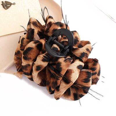 Flower Plastic Claw Hair Clips