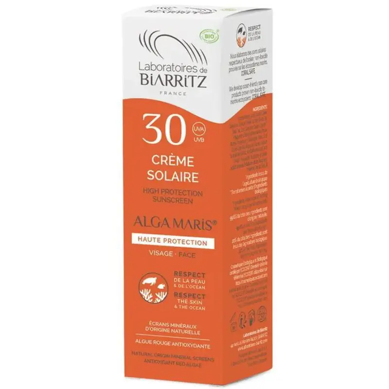 Laboratoires De Biarritz Solari Face Cream SPF30 Bio Natural protection 50ml