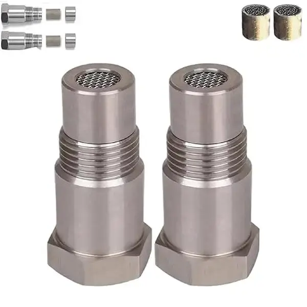 Oxygen Sensor Filter Adapter - New Stainless Steel Extension Pipe Fitting - Car Extension Screw, 2/4/6/8 Pieces (2 pcs)