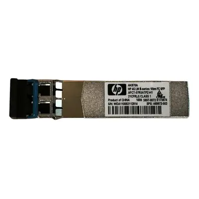 AK870-63001 HP B-Series 4Gb/s 4GBase-LW Single-Mode Fibre 1310nm 10km Fibre Channel Duplex LC Connector SFP Transceiver Modul...