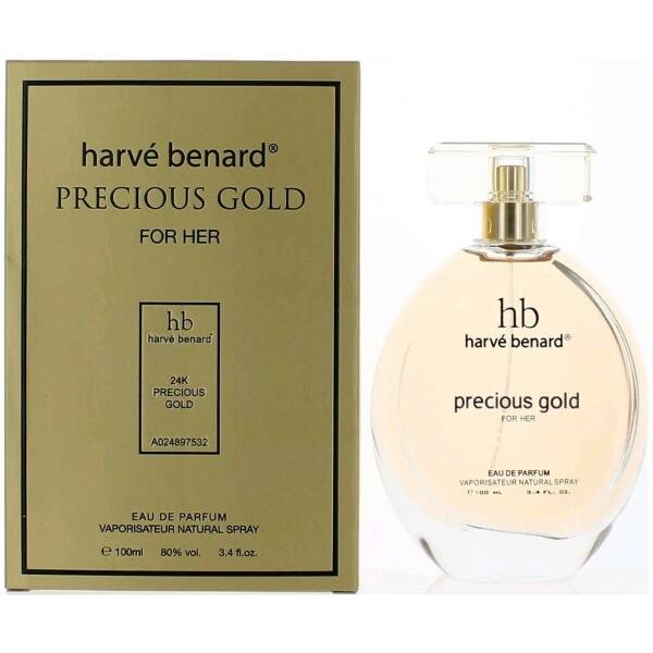 Harve Benard Precious Gold Perfume for Women - Eau de Parfum Spray 3.4 oz