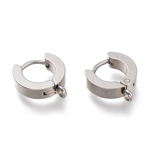 Tarnish Resistant 304 Stainless Steel Huggie Hoop Earrings Findings