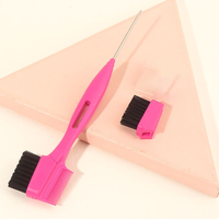 Sunber Double Sided Edge Control Hair Brush Comb For Edge&Back Brushing, Combing, Slicking Hair for Women