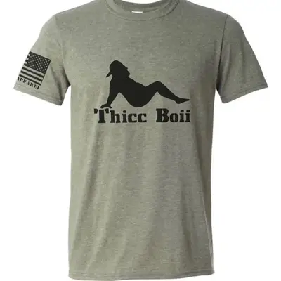 Thicc Boi Shirt Heathered Green