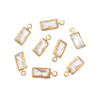 Brass with Cubic Zirconia Charms