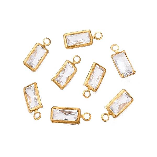Brass with Cubic Zirconia Charms