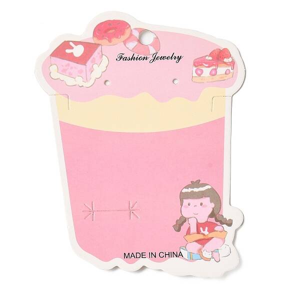 Drink Shaped Paper Earring Display Cards