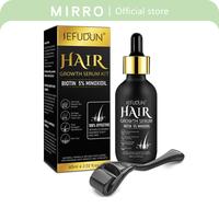 Glass Bottle Sefudun 5% Minoxidil Hair Serum with Micro Derma Roller Set(60ml), Make Hair Stronger & Longer,Strengthens Hair ...