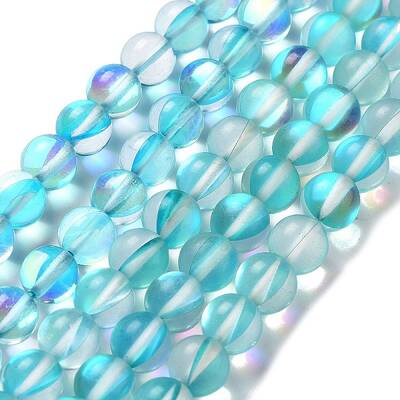 Synthetic Moonstone Beads Strands
