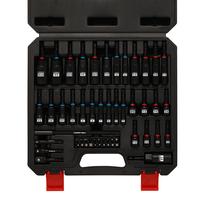 CASOMAN 55-Piece Magnetic Nut Driver Set for Impact Drill, Deep & Shallow, Metric & SAE, Includes Screwdriver Bits, Bit Exten...