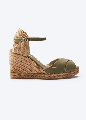 Aiguablava Limited Edition Canvas Espadrille Sandal Wedges | Limited Edition: Olive | Size: 9