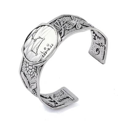 Constellation Alloy Open Cuff Bangles for Women Men