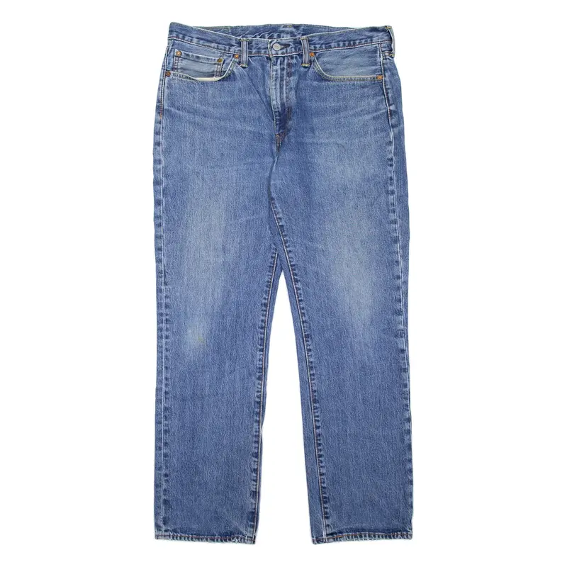 LEVI'S 514 Jeans Mens Blue Slim Straight Stone Wash W36 L32